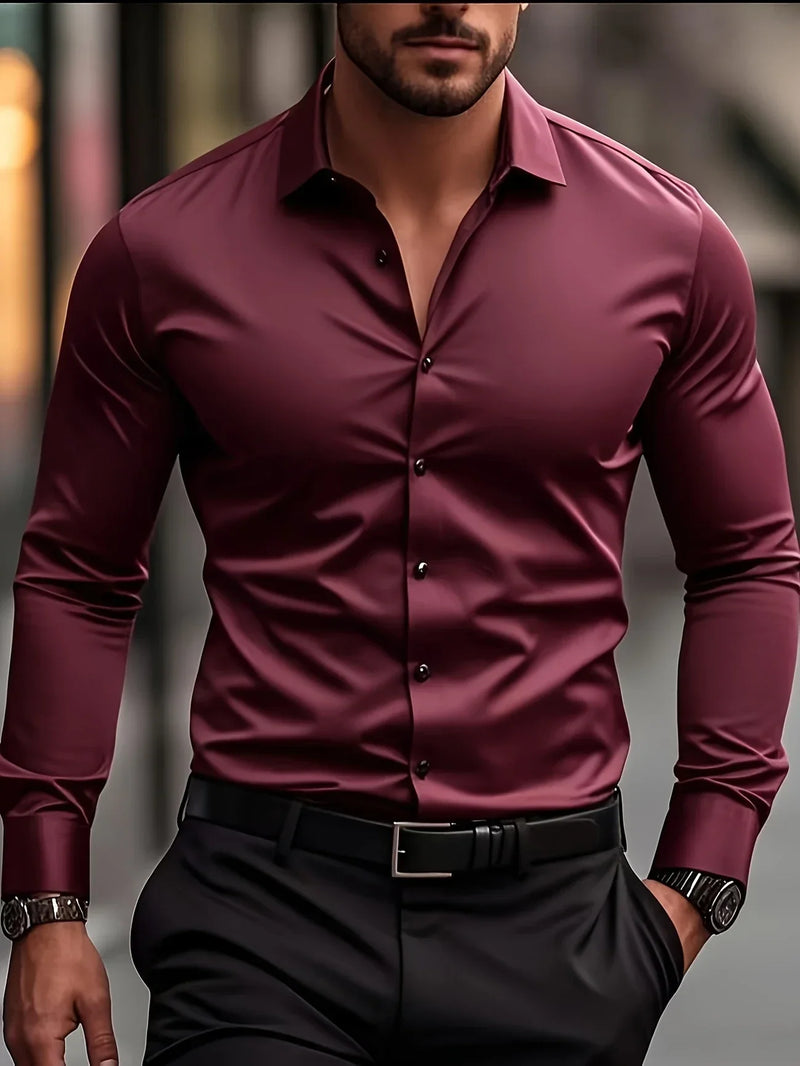 Aaron™ – Elegant Long Sleeve Shirt