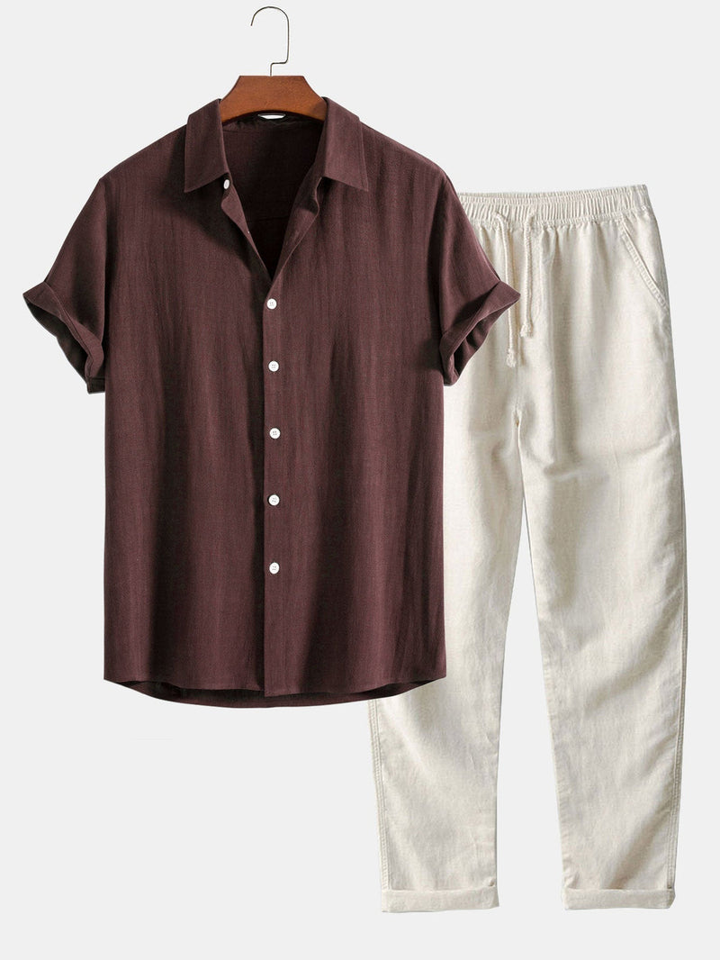 Elliot™ | Linen Shirt & Trouser Set