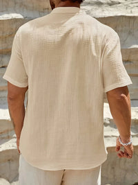 Smith™ – Elegant Summer Shirt With Stand Collar