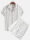 Colin™ – Striped Summer Shirt & Shorts Set