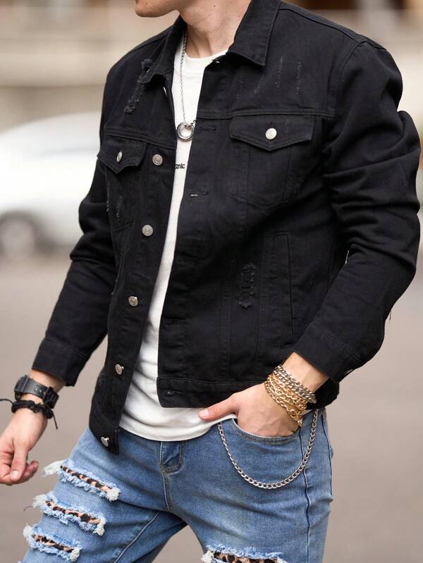 Arian™ | Distressed Denim Jacket
