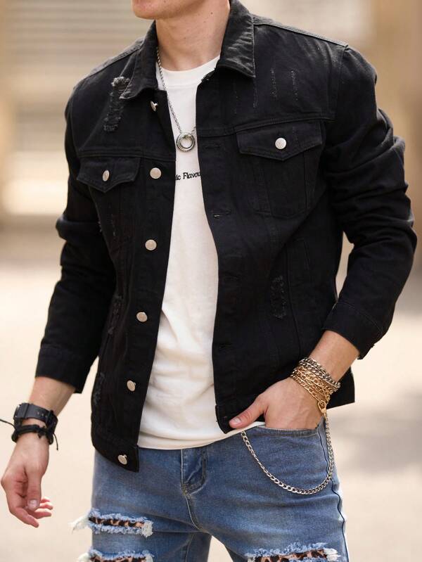 Arian™ | Distressed Denim Jacket