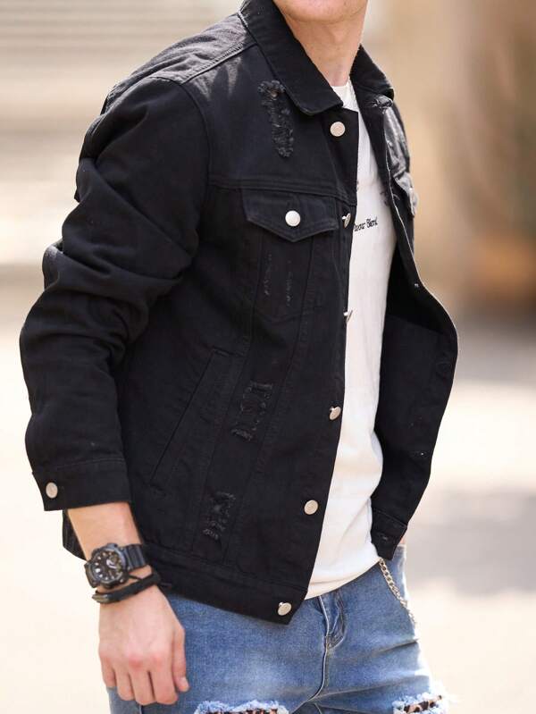 Arian™ | Distressed Denim Jacket
