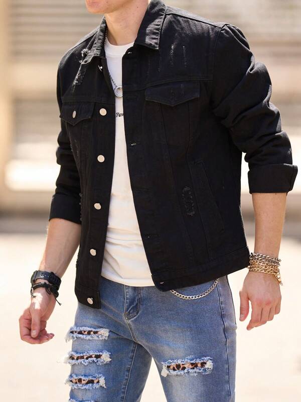 Arian™ | Distressed Denim Jacket