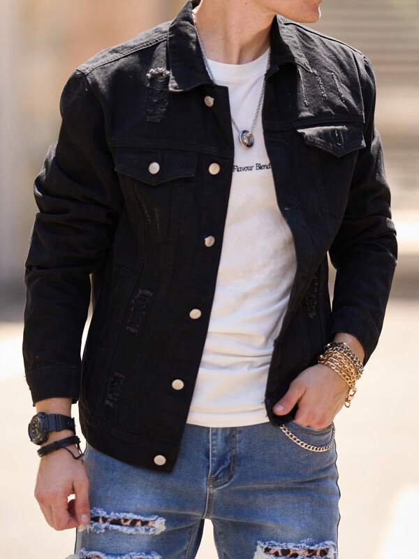Arian™ | Distressed Denim Jacket