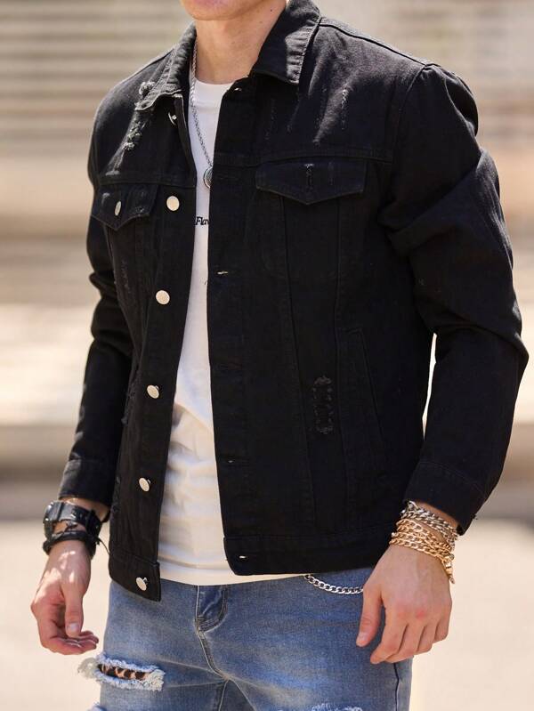 Arian™ | Distressed Denim Jacket