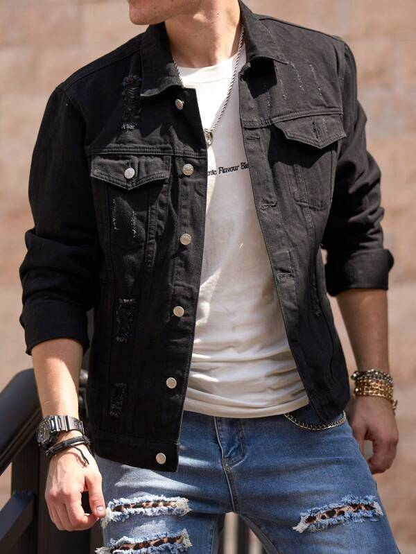 Arian™ | Distressed Denim Jacket