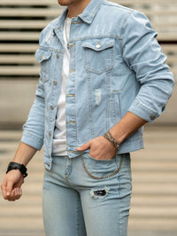 Arian™ | Distressed Denim Jacket