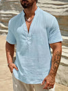 Smith™ – Elegant Summer Shirt With Stand Collar