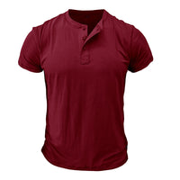 Shimon™ | Cotton Button T-Shirt