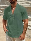 Smith™ – Elegant Summer Shirt With Stand Collar