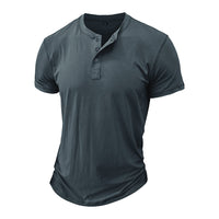 Shimon™ | Cotton Button T-Shirt