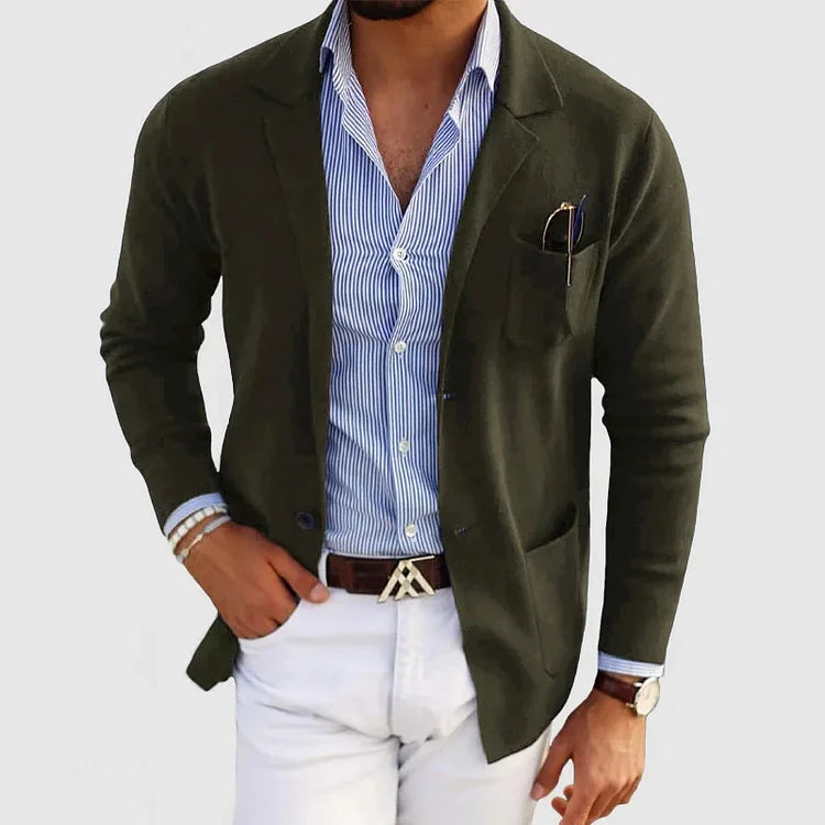 Callum™ | Stylish Men's Blazer with Casual Button Pockets and Notch Collar