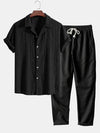 Marston™ | Jacquard Cuban Shirt & Trousers Set