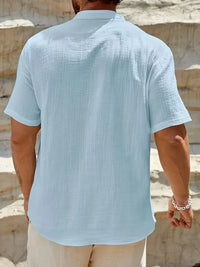 Smith™ – Elegant Summer Shirt With Stand Collar