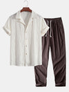 Marston™ | Jacquard Cuban Shirt & Trousers Set