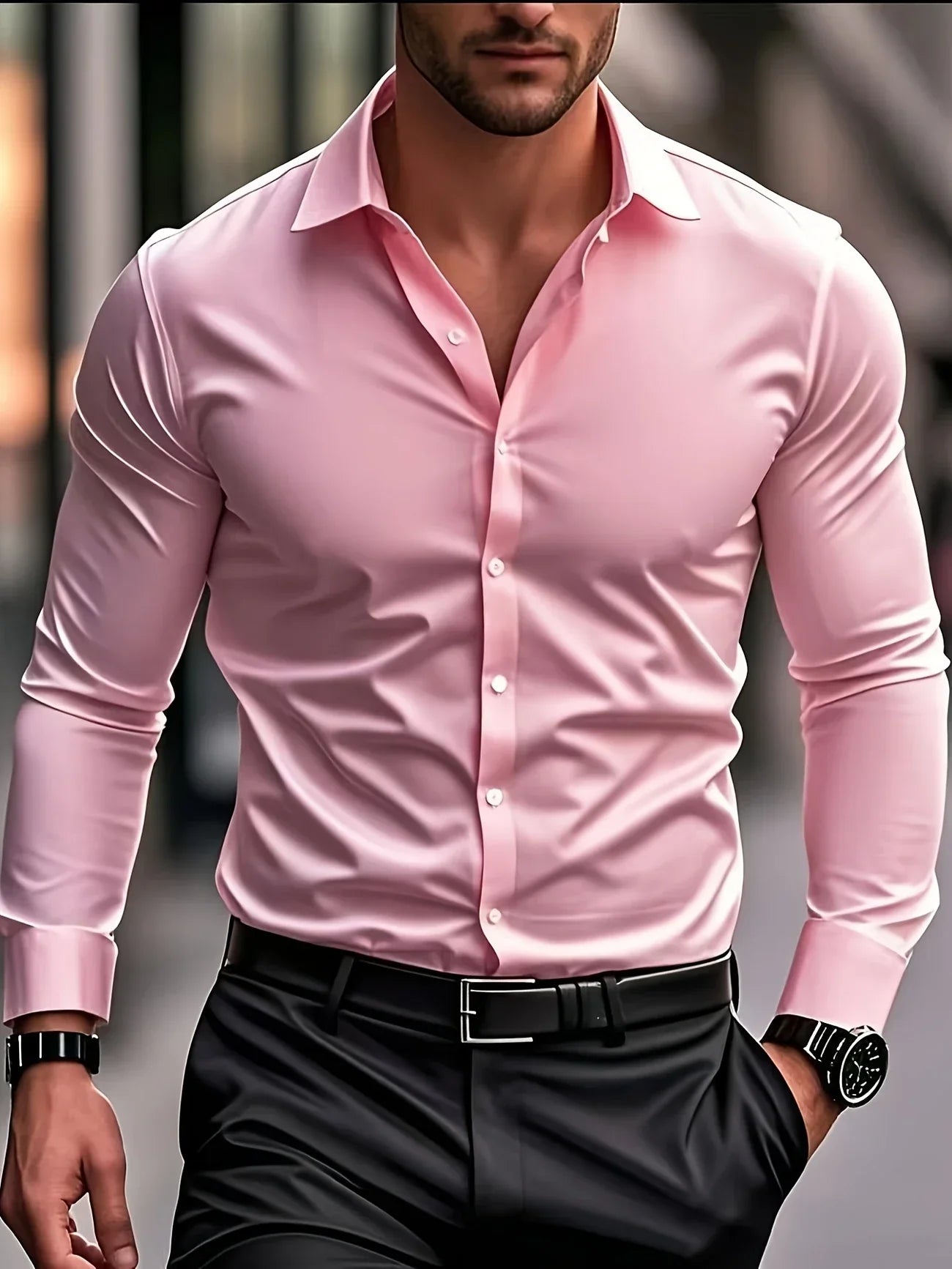 Aaron™ – Elegant Long Sleeve Shirt