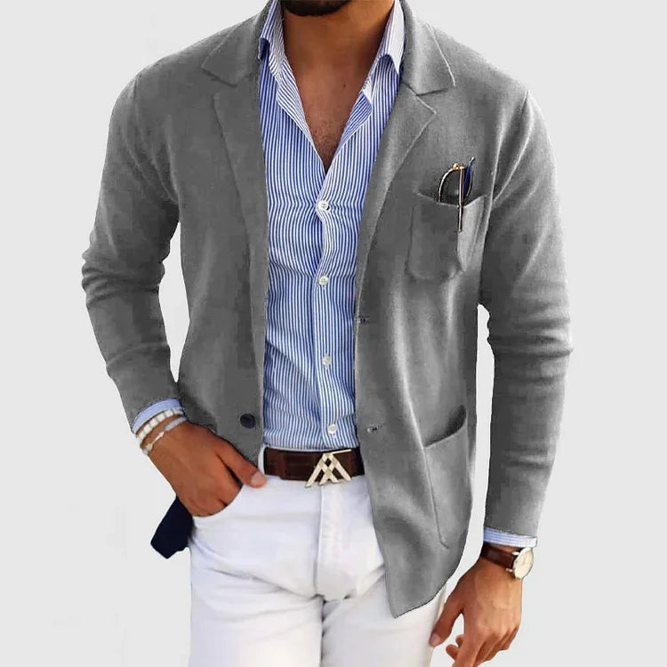 Callum™ | Stylish Men's Blazer with Casual Button Pockets and Notch Collar