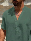 Smith™ – Elegant Summer Shirt With Stand Collar