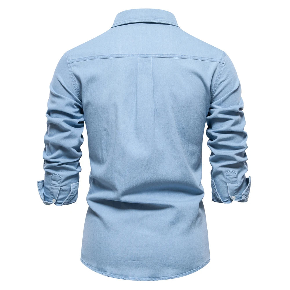 TailorFlex™ | Men's Denim Shirt