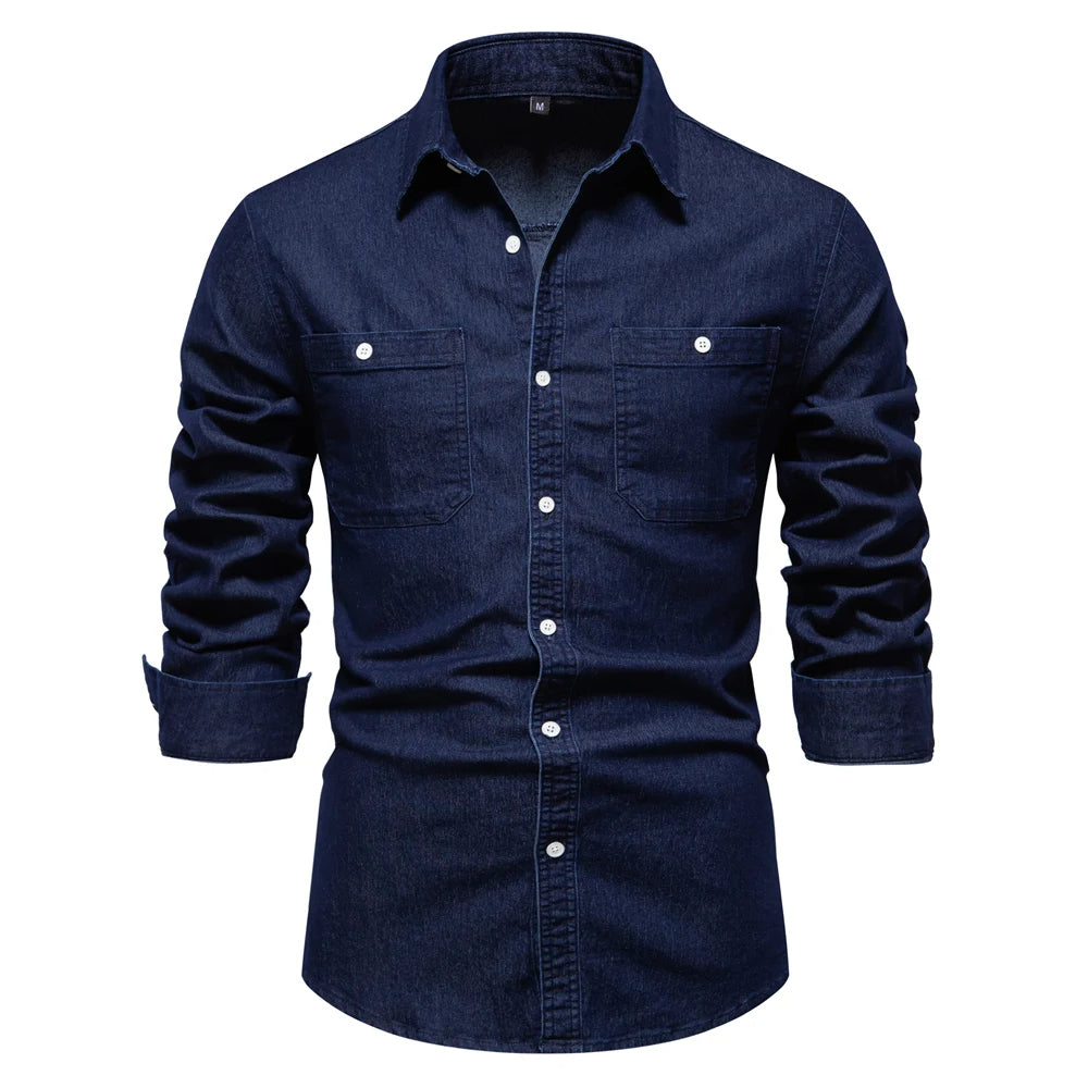 TailorFlex™ | Men's Denim Shirt