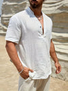 Smith™ – Elegant Summer Shirt With Stand Collar
