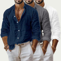 Barrett™ – Cotton Linen Long Sleeve Shirt