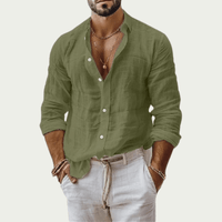 Barrett™ – Cotton Linen Long Sleeve Shirt