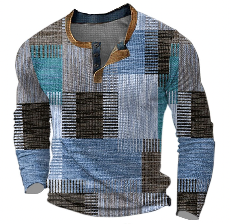 Duice™ | Sophisticated Patchwork Henley