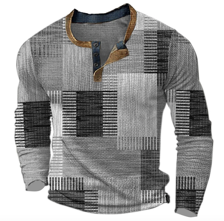 Duice™ | Sophisticated Patchwork Henley