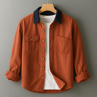 Albert™ | Contrast Collar Cotton Shirt