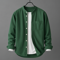 Owen™ | Stand Collar Cotton Shirt