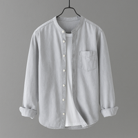 Owen™ | Stand Collar Cotton Shirt