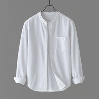 Owen™ | Stand Collar Cotton Shirt