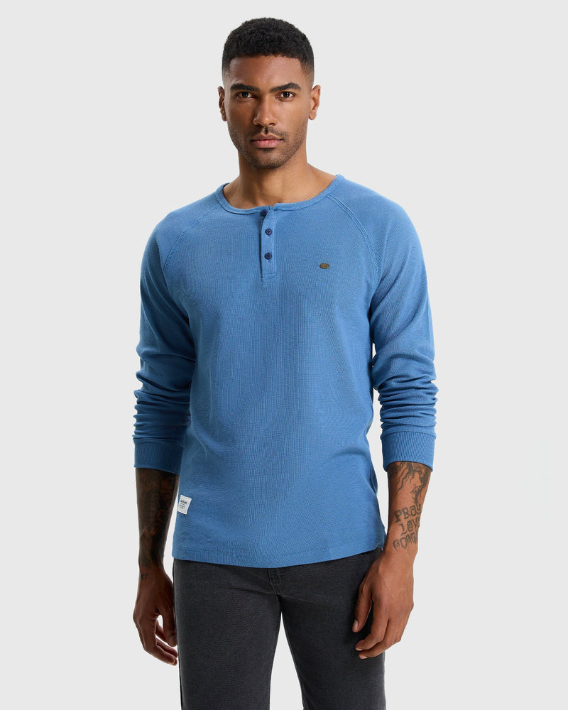 Oliver™ | Waffle Henley Long Sleeve