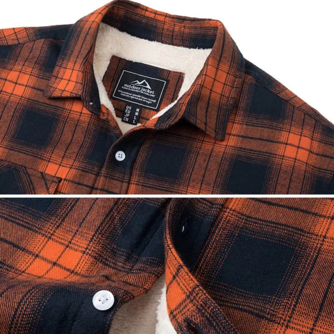 Grayson™ – Lined Plaid Overshirt