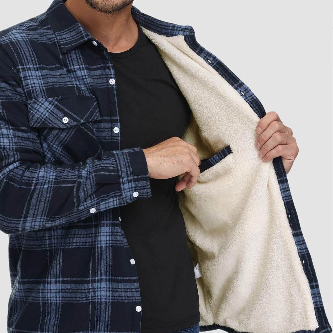 Grayson™ – Lined Plaid Overshirt