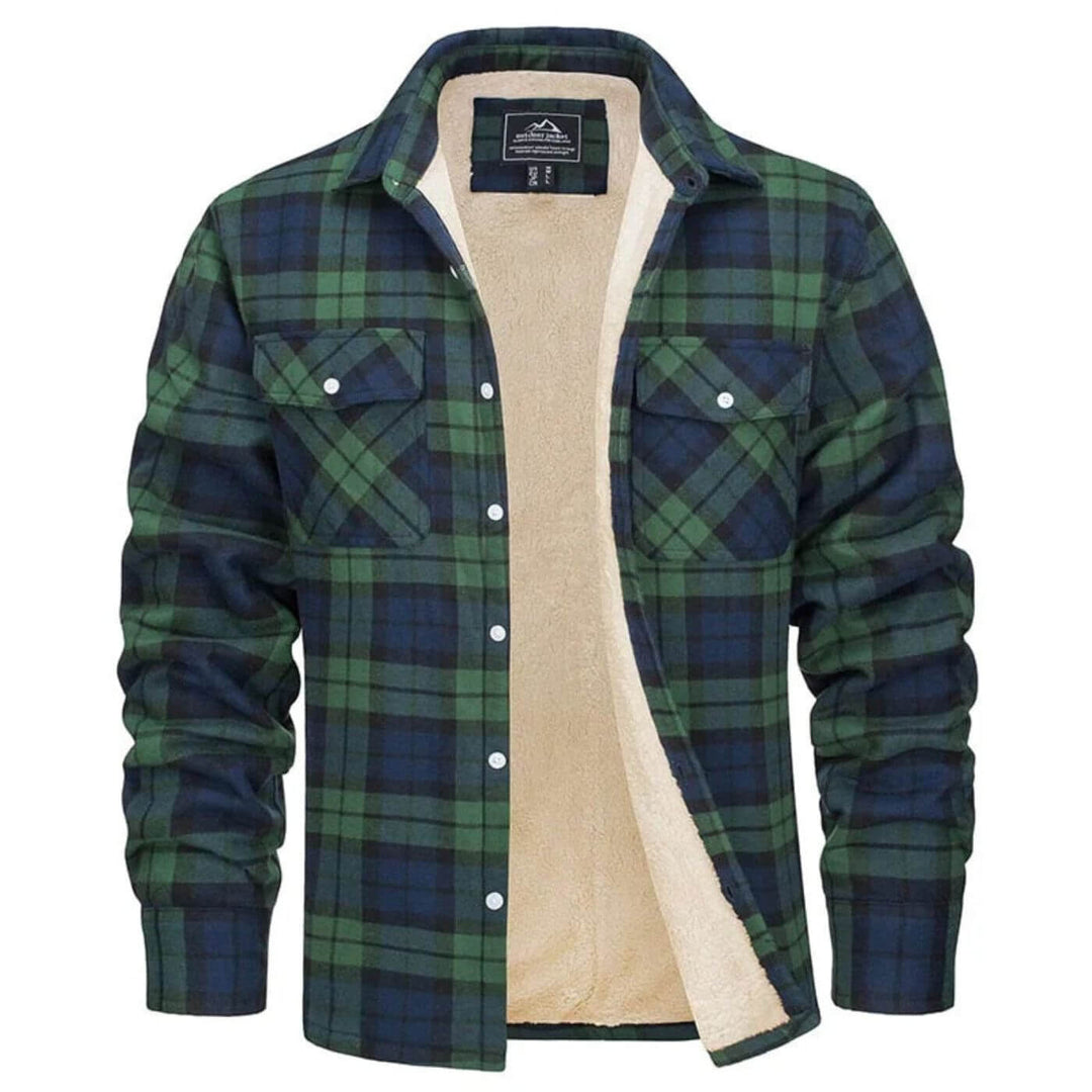 Grayson™ – Lined Plaid Overshirt