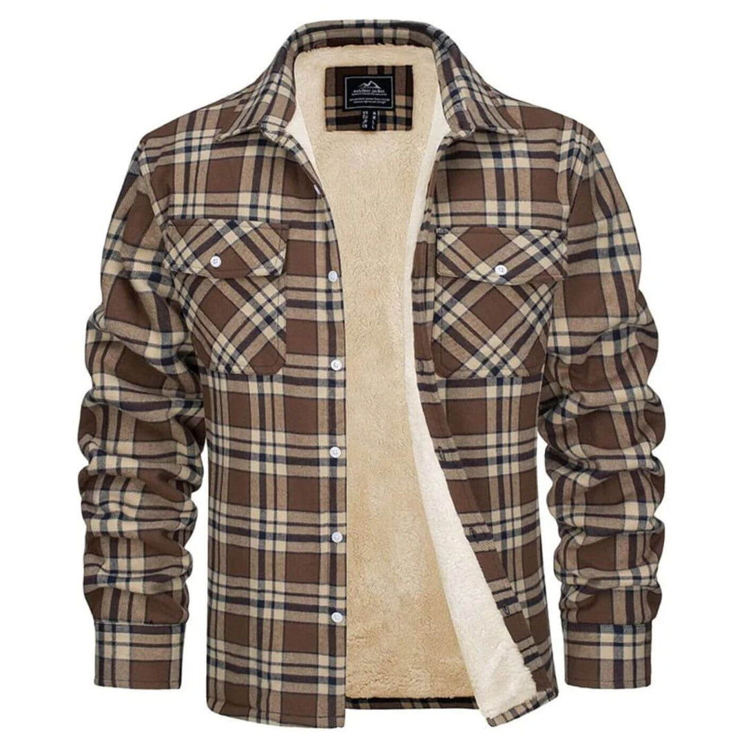 Grayson™ – Lined Plaid Overshirt