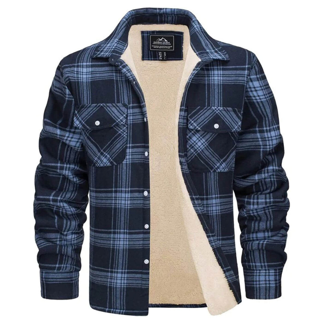 Grayson™ – Lined Plaid Overshirt