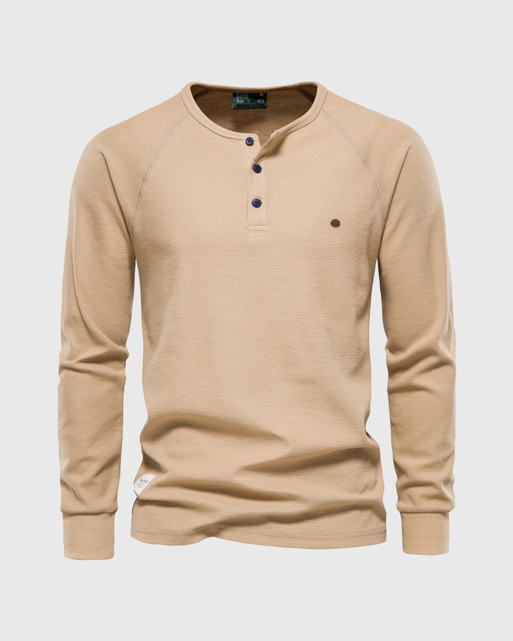 Oliver™ | Waffle Henley Long Sleeve