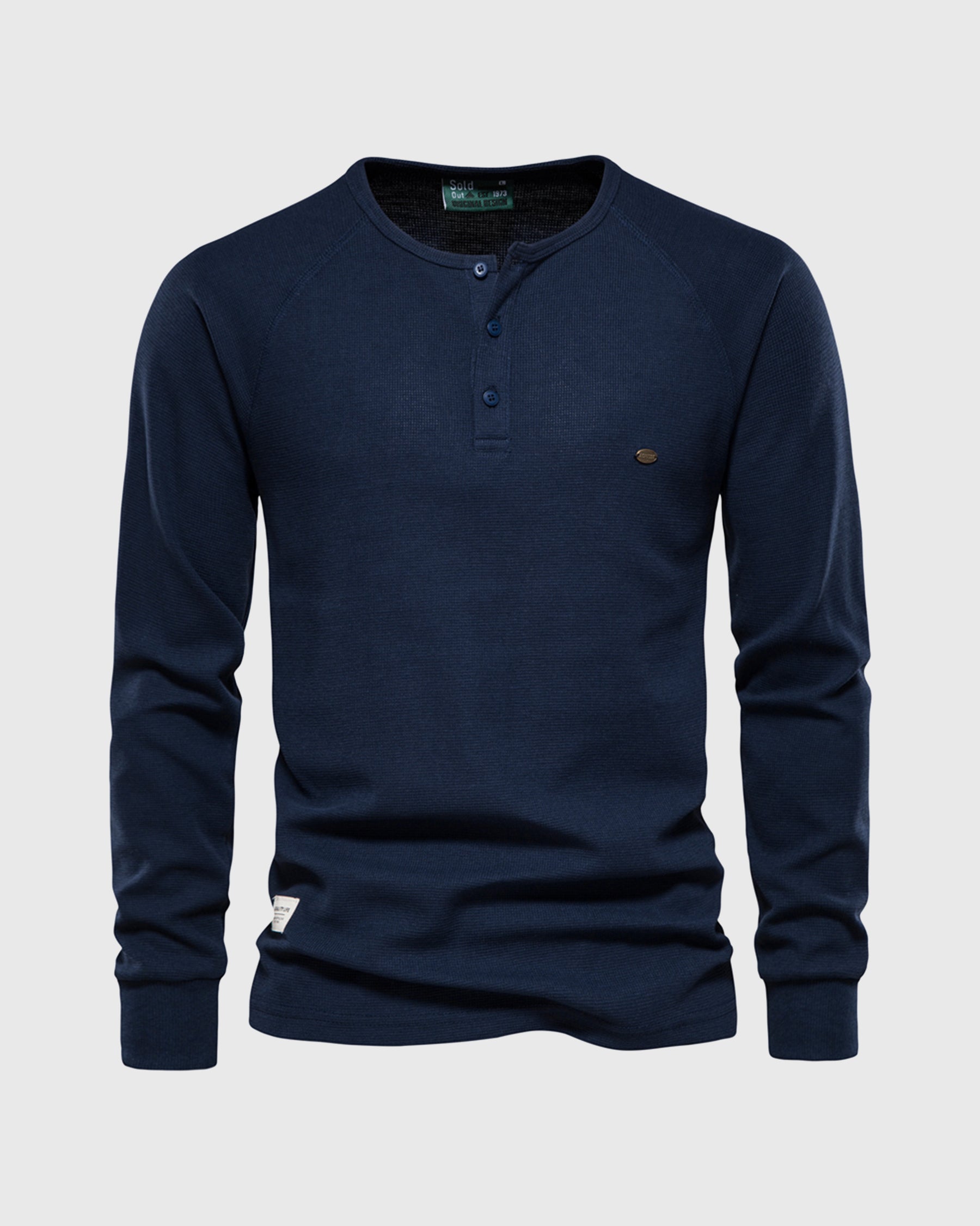 Oliver™ | Waffle Henley Long Sleeve