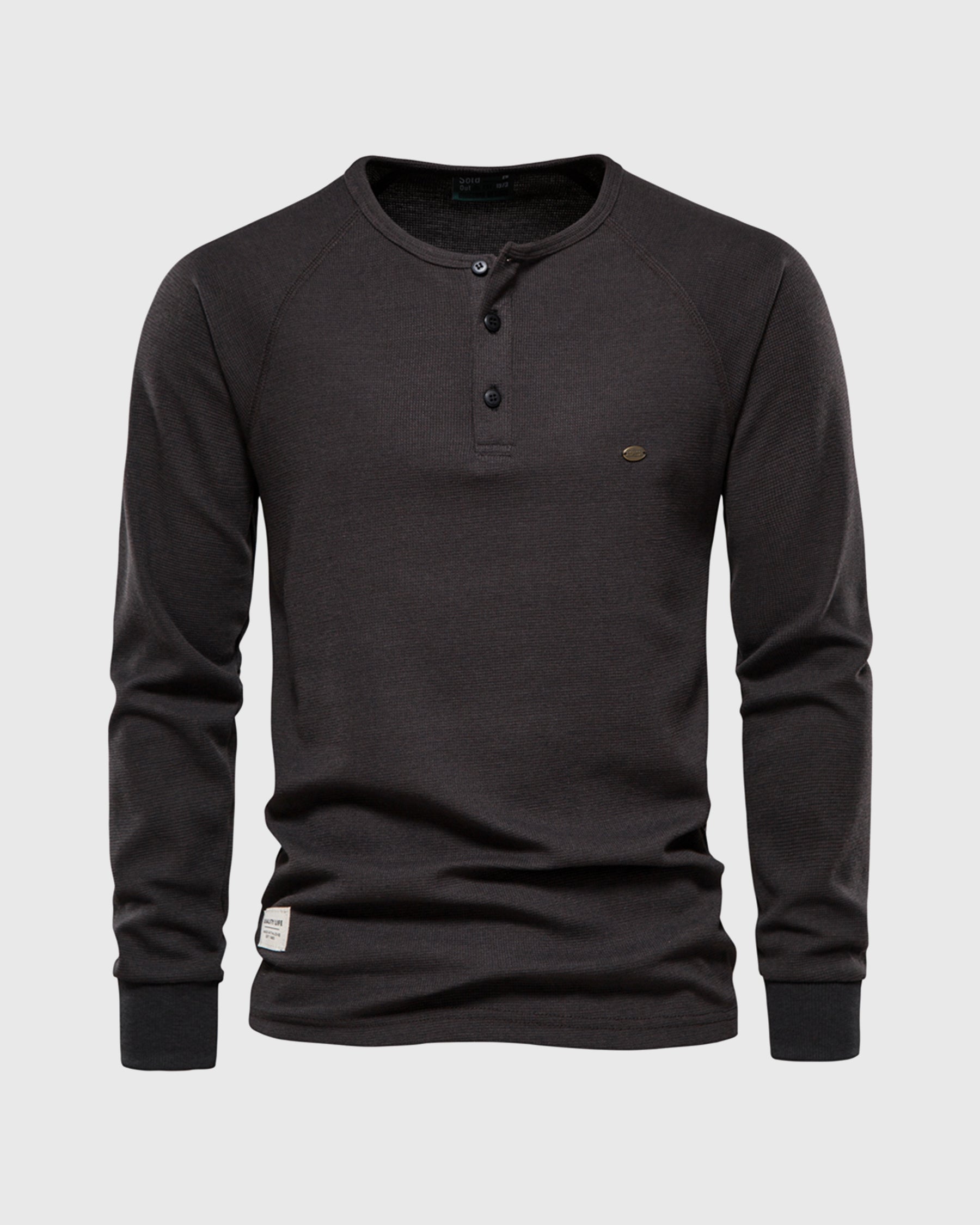 Oliver™ | Waffle Henley Long Sleeve