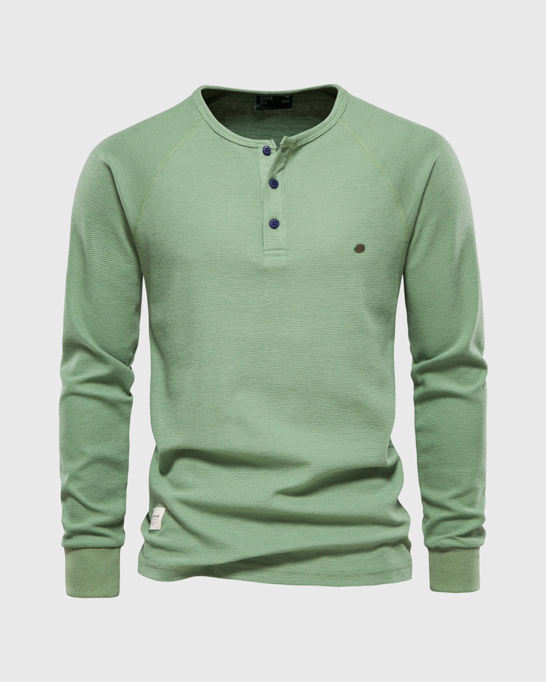 Oliver™ | Waffle Henley Long Sleeve