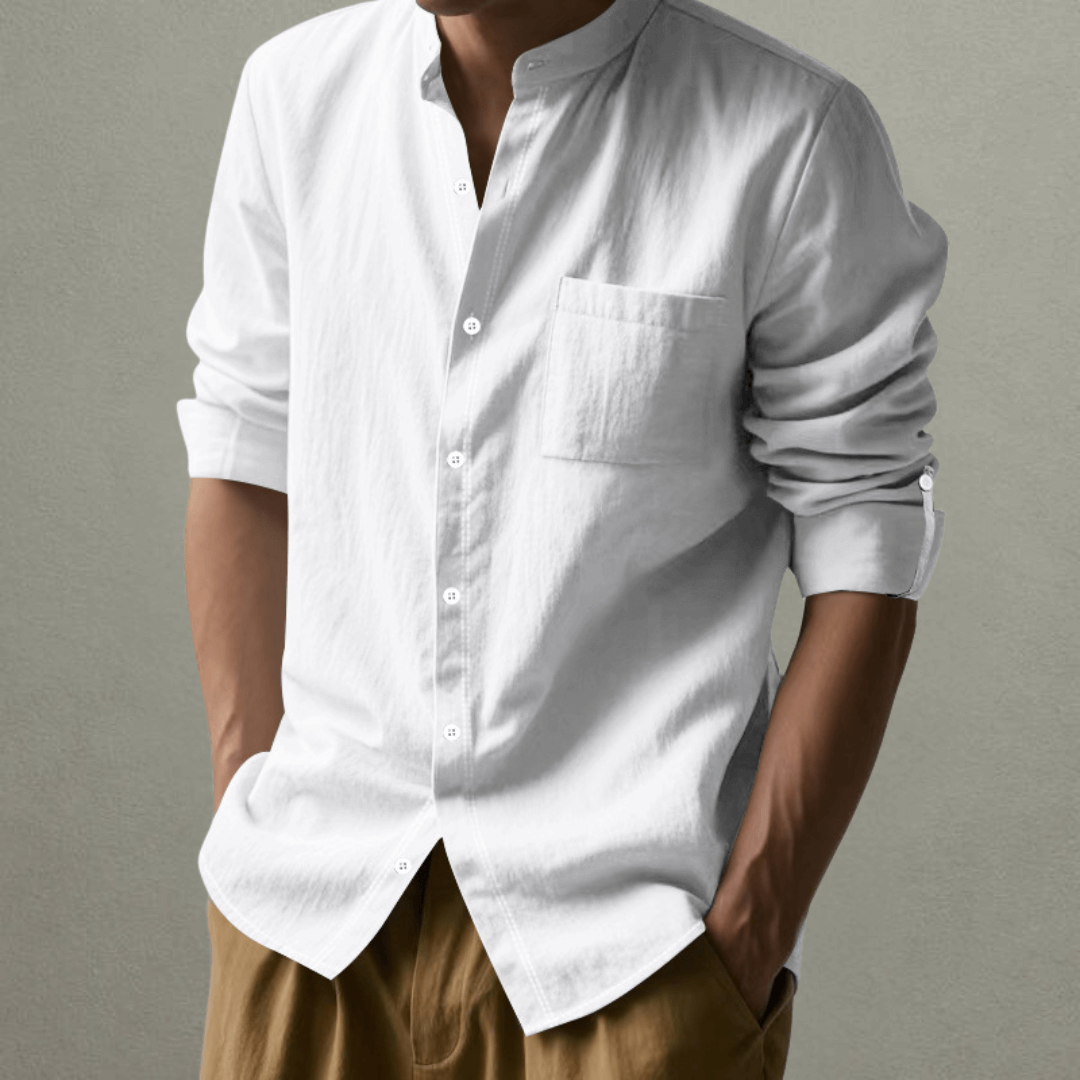 Kenneth™ – Mandarin Collar Summer Shirt