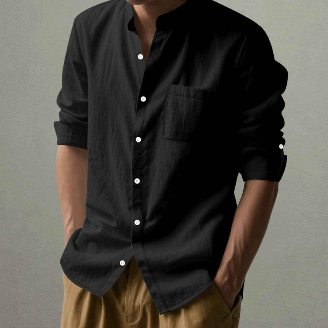 Kenneth™ – Mandarin Collar Summer Shirt