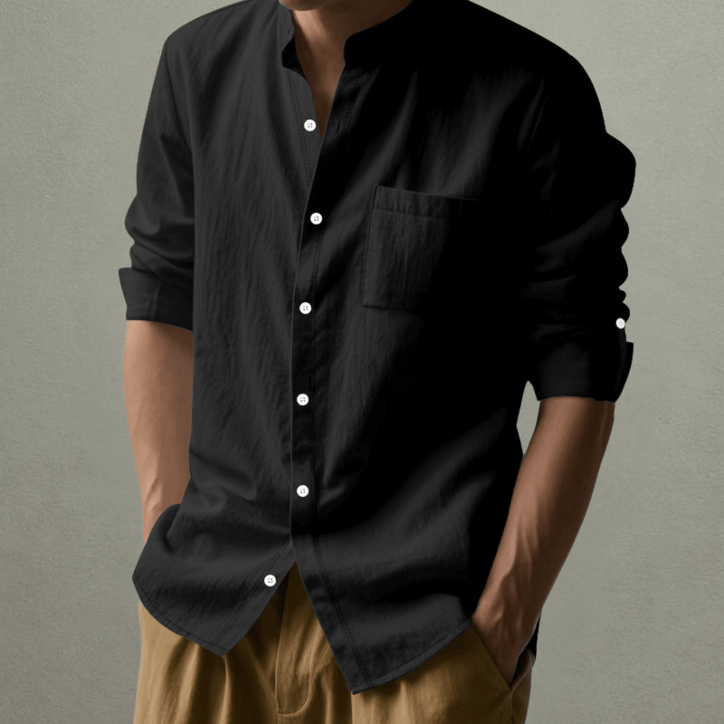 Kenneth™ – Mandarin Collar Summer Shirt