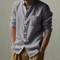Kenneth™ – Mandarin Collar Summer Shirt