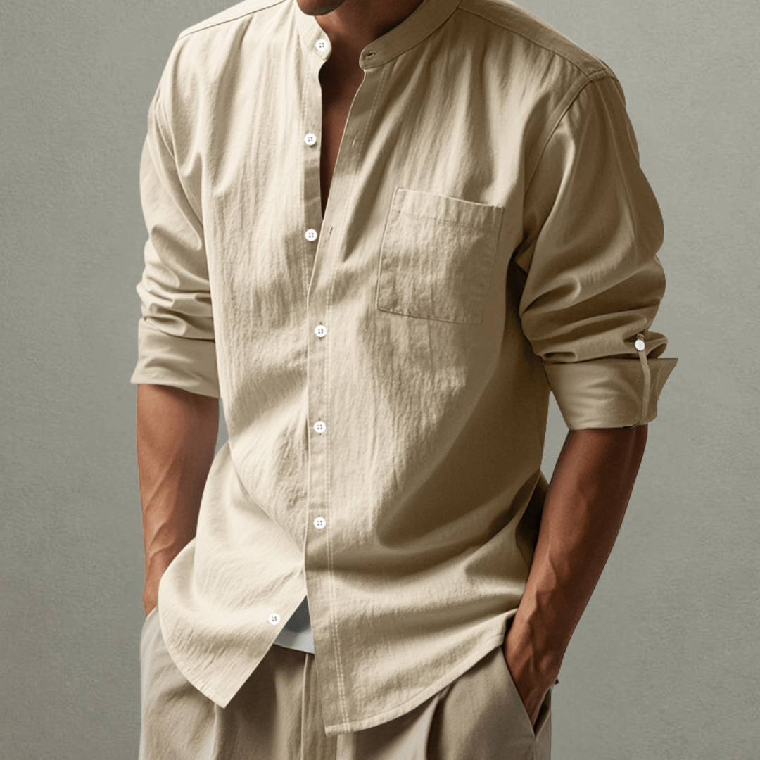 Kenneth™ – Mandarin Collar Summer Shirt