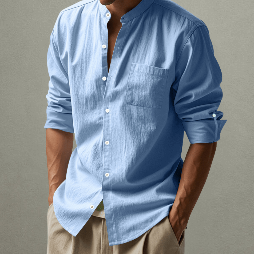 Kenneth™ – Mandarin Collar Summer Shirt
